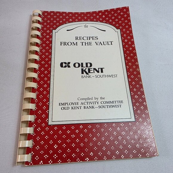 Vintage Employee Cookbook Old Kent Bank Southwest Grand Rapids Michigan - Picture 1 of 10